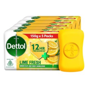 Dettol Lime Fresh Bathing Soap Bar with 12hr Freshness